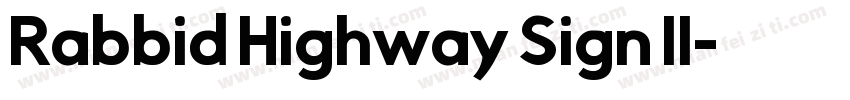 Rabbid Highway Sign II字体转换